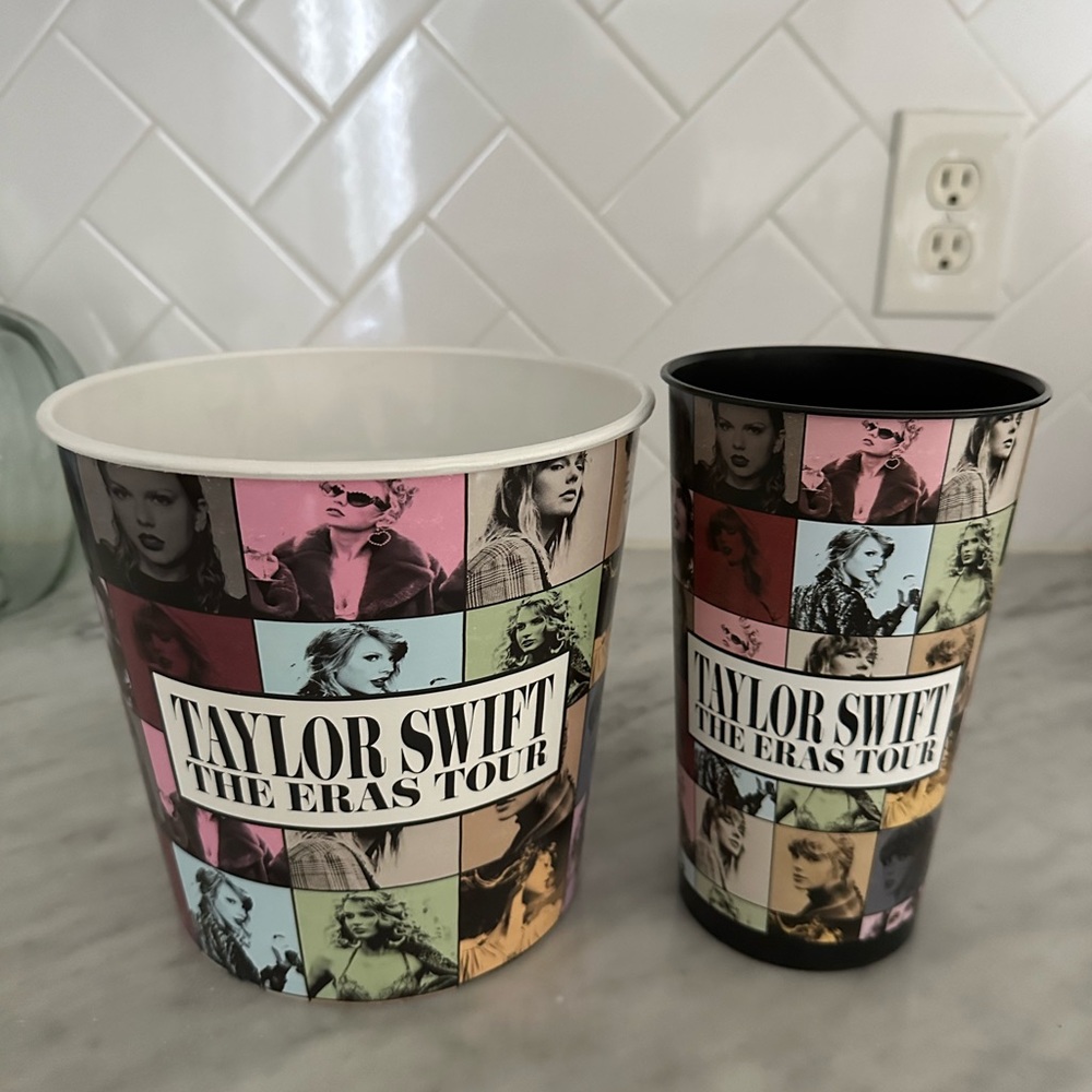 Taylor Swift Popcorn Bucket and Drink Cup